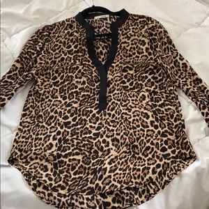 Mnk Leopard Tunic Top size L